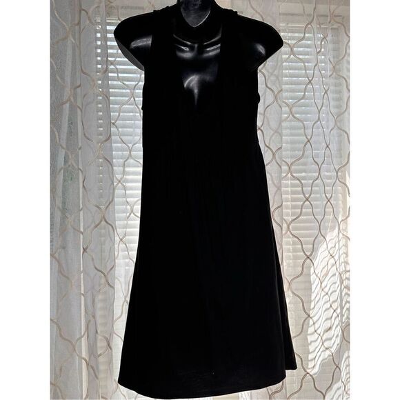 NICE WOMEN BLACK LOFT FLOWY SOFT DRESS SIZE MEDIUM GOOD CONDITION - Picture 3 of 4